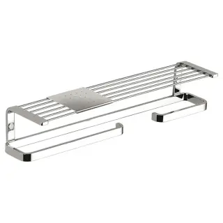 Colombo Time Полка 44.5см, DX, с полотенцедержателм и держателем для т/б., цвет: хром