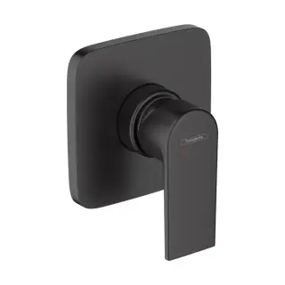 Hansgrohe Vernis Shap Смеситель для душа, однорычажный, встраиваеемый, внешняя часть, цвет: матовый черный