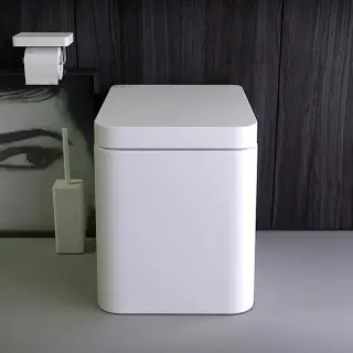 KNIEF Pride Унитаз напольный безободковый  51х41х42 см с сидением soft close цвет: белый матовый