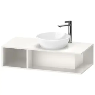 Duravit D-Neo Тумбочка подвесная компакт 100x48х26см., раковина, 1 открытое отделение на левой стороне, цвет: белый высокоглянцевый