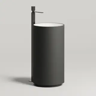 Salini Armonia Раковина напольная 45х45х85см, без отв. под смес, без перелива, материал: S-Stone, цвет: RAL9011