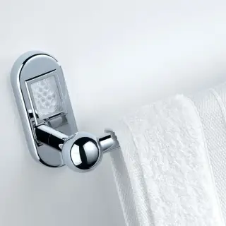 THG Oceania Полотенцедержатель 60см, подвесной, цвет: хром/прозрачный хрусталь