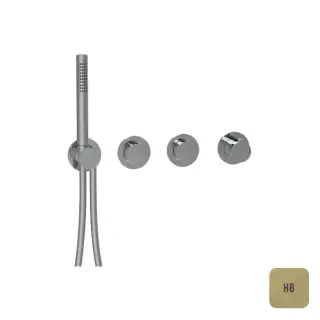 Almar Modular Смеситель для душа, настенный, термостатический, цвет: High Brass Brushed PVD