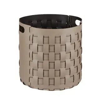 ADJ Круглая корзина Bottega, D40xH40 см., цвет: капучино/шоколад