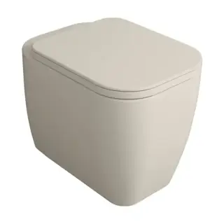 Simas Henges Унитаз напольный безободковый 38х55 см, цвет: sabbia matt