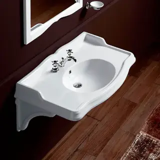 SIMAS Arcade 105 Раковина-консоль 105х56 см, 3 отв., цвет: белый