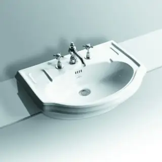 SIMAS Arcade Раковина 67х49 см, 3 отв., цвет: белый