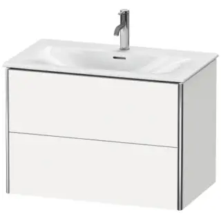 Duravit XSquare База подвесная 81x47.8x56см с раковиной, 2 яшика, цвет: глянцевый белый