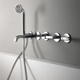 Fantini Icona Deco Смеситель для ванны, встраиваемый, цвет: хром