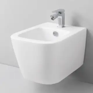 Artceram A16 MINI  Биде подвесное  36х45 см, с 1 отв под смеситель, с креплениями, цвет: белый