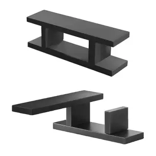 Fantini Ak/25 Смеситель для раковины, на 2 отв., цвет: Matt Gun Metal PVD