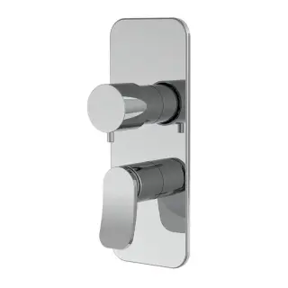Carlo Frattini Flo' Смеситель для душа, встраиваемый, с переключателем на 2/3 источника, без внутр. части, цвет: хром