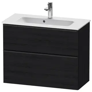 Duravit D-Neo Тумбочка подвесная Compact 81x37.2x62.5см., раковина, 1 ящик, цвет: Black Oak