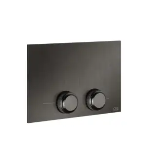 Gessi Venti20 Клавиша смыва для унитаза двойная, для инсталляций TECE, цвет: Black Metal Brushed PVD