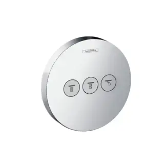 Hansgrohe Ecostat Select Запорный вентиль, с переключателем на 3 потока, внешняя часть, цвет: хром