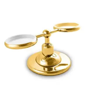 Nicolazzi Cristallo Di Rocca Держатель для мыльницы и стакана, настольный, цвет: золото (без керамики)