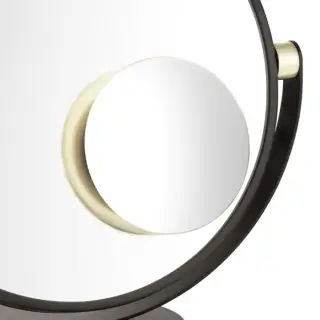 Decor Walther Club Vanity Plus Косметическое зеркало 15см, дополнительное, магнитное, увел. 5x, подвесное, цвет: золото матовое