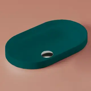 Artceram Fuori Scala Раковина встраиваемая 60х35 см, цвет: verde foresta