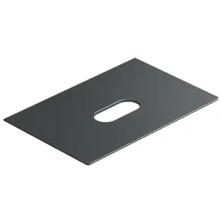 Catalano Столешница керамическая 75x50см, с отверстием , цвет: черный матовый