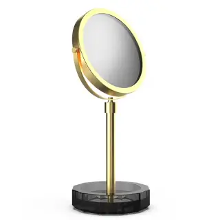 Decor Walther KR KSA Kristall Зеркало косметическое, настольное, цвет: антрацит/золото матовое