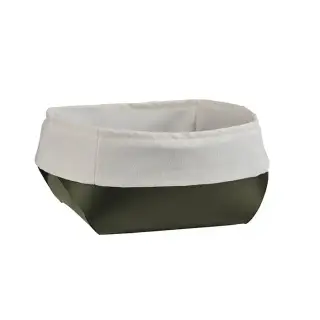 ADJ Корзина для хлеба, 15x15xH7 см., цвет: оливковый/горчичный