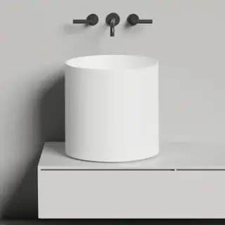 Salini Armonia Раковина 45x45x45см., без отв., накладная, S-Sense, цвет: белый глянцевый