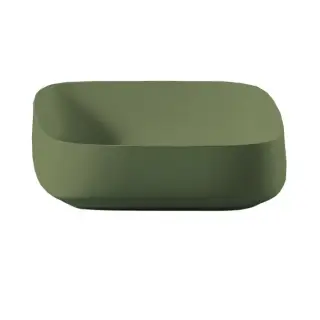 Artceram Cognac Раковина накладная Quadro 55x35 см, Saniglaze, цвет: salvia