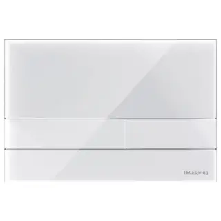 TECEspring Панель смыва для унитаза, акриловая, плоская, цвет: белый