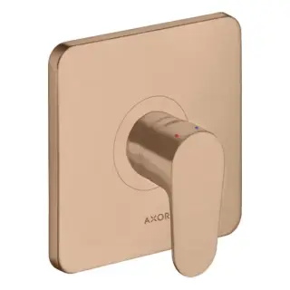 Axor Citterio M Смеситель для душа, встраиваемый, цвет: шлифованное красное золото