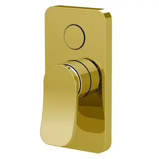 Fima Carlo Frattini Flo Смеситель для душа, встраиваемый, с переключателем на 2 выхода, цвет: золото