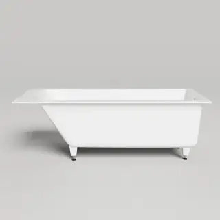 Salini Cascata Ванна встраиваемая, с прямоугольной чашей, 180x80x60см., регулируемые ножки, материал: S-Stone, цвет: белый матовый