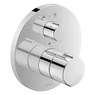 Duravit C.1 Смеситель термостатический для ванны, встраиваемый, с запорным переключателем, цвет: хром