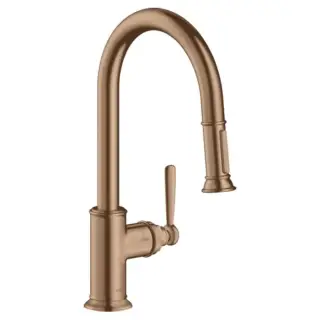 Axor Montreux Смеситель для кухни 180, на 1 отв., цвет: шлифованное красное золото