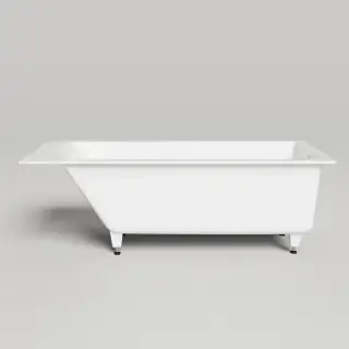 Salini Cascata Ванна встраиваемая, с прямоугольной чашей, 170х75х60см, регулируемые ножки, материал: S-Stone, цвет: белый матовый