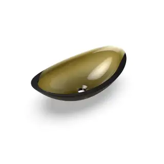 Knief Charm Shape Раковина накладная 58.1x33.1x16.9см, без отв., из полимерного материала, цвет:  Pyrit # 030