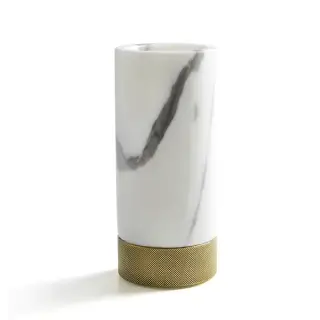 3SC Apuana 2.0 Стакан настольный, цвет: мрамор Bianco Statuario/бронза матовая