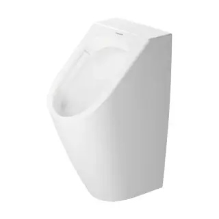 Duravit ME by Starck Писсуар Rimless 0,5л., без смывного края, подача воды сзади, с вытяжкой, сток горизонтальный, включая крепление, модель без &bdquo;мушк