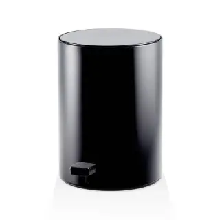 Decor Walther TE 50 Ведро 23.5xh32см, с педалью и крышкой, softclose, напольная, цвет: черный матовый