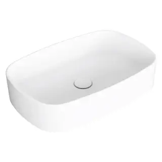 SIMAS Foriu Раковина прямоугольная накладная 60x40x13 см, без отв под смеситель, цвет: белый