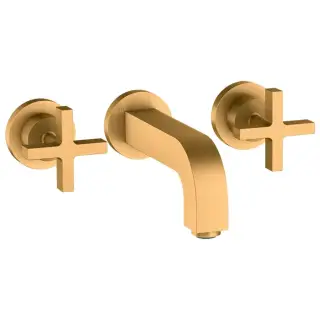 Axor Citterio Смеситель для раковины, встраиваемый, излив: 16.2см., цвет: шлифованное золото