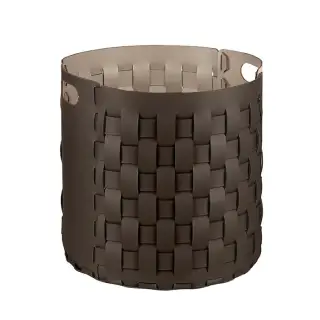 ADJ Круглая корзина Bottega, D40xH40 см., цвет: шоколад/капучино
