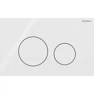 Geberit Sigma40 Клавиша для двойного смыва, круглая: Белый