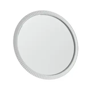 Artceram Зеркало Lord &Oslash;76 см в керамической раме с LED-подсветкой и сенсорным выключателем, цвет: белый матовый