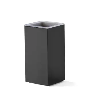 3SC Metal Quadra Стакан настольный, цвет: черный матовый