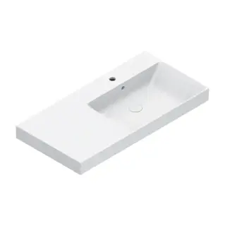 Catalano Zero Раковина 100x50см чаша справа, с 1 отв., цвет: белый глянцевый
