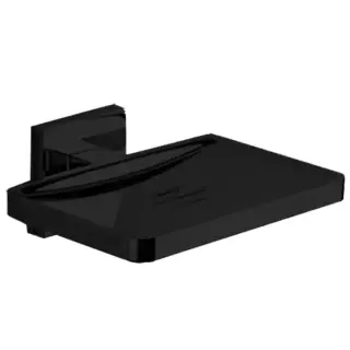 Colombo Basic Q Мыльница подвесная, цвет: черный матовый