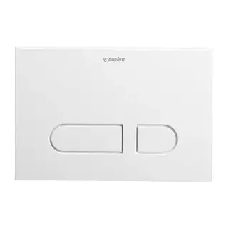 Duravit DuraSystem А1 Клавиша смыва для унитаза, 21.7х14.6см, двойной смыв, фронтальная пластина, цвет: белый