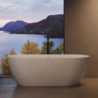 Dea Design Edge Ванна 170x80xh57.5см, отдельностоящая, цвет: белый