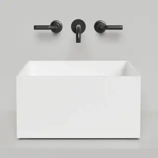 Salini Armonia Раковина 45x45x25см., без отв., накладная, S-Sense, цвет: белый глянцевый