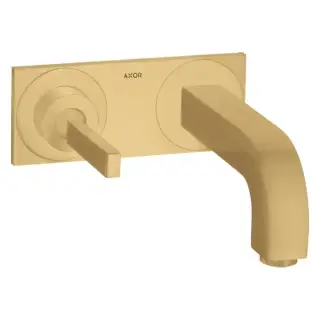 Axor Citterio Смеситель для раковины 160, встраиваемый, излив: 16см., цвет: шлифованное золото